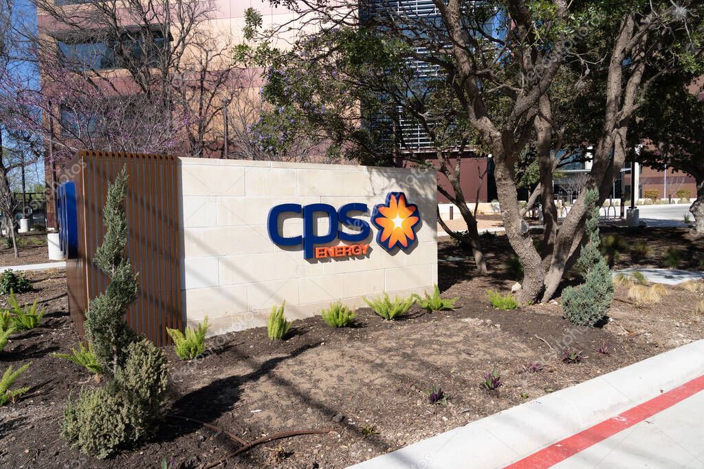 San Antonio, TX, USA - March 16, 2022: CPS Energy headquarters in San Antonio, TX, USA. CPS Energy is the municipal electric utility serving the city of San Antonio.