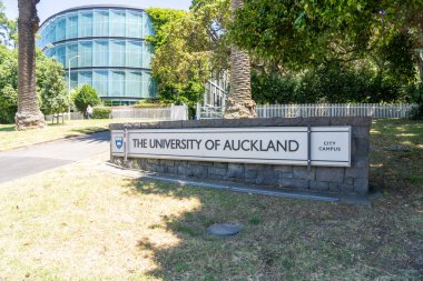 Auckland, Yeni Zelanda - 1 Şubat 2024: Auckland Üniversitesi şehir kampüsü Auckland, Yeni Zelanda.
