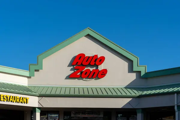 Kauai Havaí Eua Janeiro 2024 Close Logotipo Autozone Assina Prédio — Fotografia de Stock