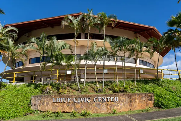 Lihue Hawaii Abd Ocak 2024 Lihue Sivil Merkezi Hawaii Abd — Stok fotoğraf