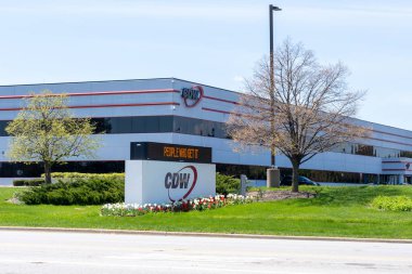 CDW headquarters in Vernon Hills, Illinois, USA - May 3, 2023. CDW Corporation is a provider of technology products and services. clipart