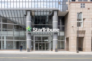 Star Tribune Medya Şirketi 'nin 5 Mayıs 2023' te Minneapolis 'teki genel merkezi. Star Tribune Media Company LLC günlük gazeteler yayınladı.