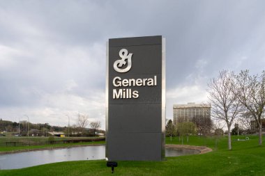 General Mills 'in Minneapolis, Minnesota' daki karargahı, 5 Mayıs 2023. General Mills, markalı işlenmiş tüketici gıdalarının çok uluslu üreticisi ve pazarlamacısı..