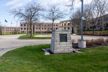 Amerikan Aile Sigortası Merkezi, Madison, Wisconsin, ABD, 4 Mayıs 2023. American Family Insurance (kısaca AmFam, kısaca American Family Insurance), ABD 'li özel ortak şirket..
