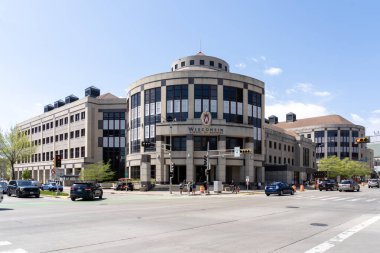Wisconsin İş Okulu, Madison, Wisconsin, ABD, 4 Mayıs 2023. Wisconsin İşletme Okulu, Wisconsin Madison Üniversitesi 'nin işletme okuludur..