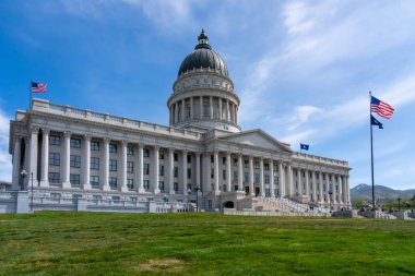 Utah Eyaleti Kongre Binası Salt Lake City, Utah 'daki Capitol Hill' de 12 Mayıs 2023. Utah Eyalet Meclisi, ABD 'nin Utah eyaletinin yönetim merkezi..