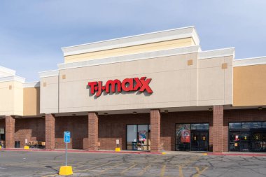 Salt Lake City, Utah, ABD 'de bir T.J. Maxx mağazası, 12 Mayıs 2023. TJ Maxx bir Amerikan mağaza zinciri..