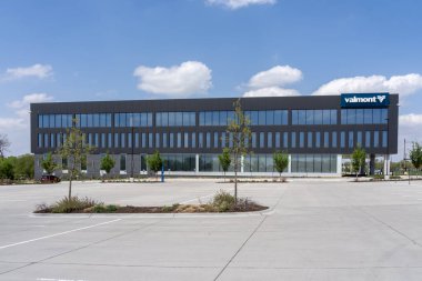 Valmont Industries headquarters in Omaha, Nebraska, USA, May 7, 2023. Valmont Industries, Inc. engages in the manufacture of products and services for infrastructure and agriculture markets.