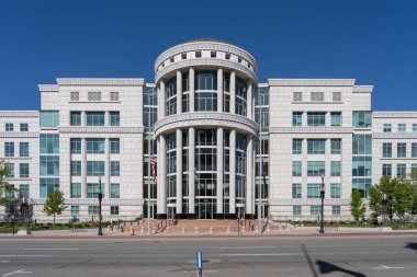 Scott M. Matheson Adliyesi Salt Lake City, Utah, ABD - 21 Haziran 2023. Scott M. Matheson Adliyesi en büyük eyalet mahkemesidir..