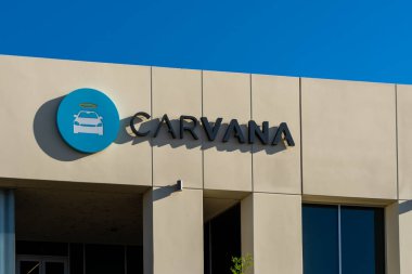 Tempe, AZ, ABD 'deki Carvana Karargahı - 25 Mayıs 2023. Carvana Co., internet üzerinden satılan bir Amerikan otomobil satıcısı..