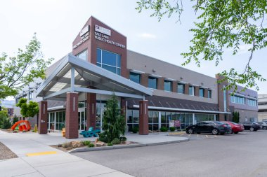 Salt Lake Halk Sağlığı Merkezi, Salt Lake City, Utah, ABD - 15 Mayıs 2023. Salt Lake Halk Sağlığı Merkezi bir devlet ofisidir..