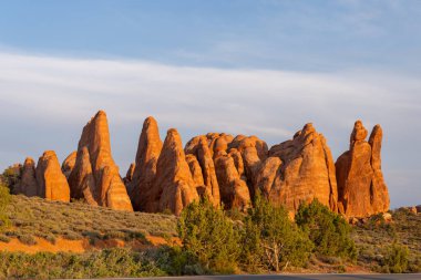 Rocks in Arches National Park, Grand County, Utah, USA. clipart