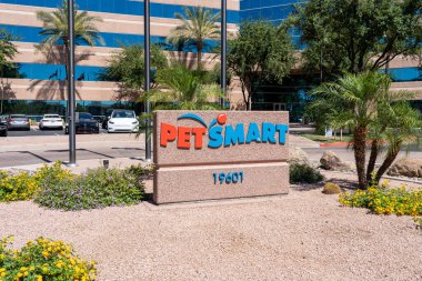PetSmart headquarters in Phoenix, AZ, USA, May 25, 2023. PetSmart is a privately held American chain of pet superstores. clipart