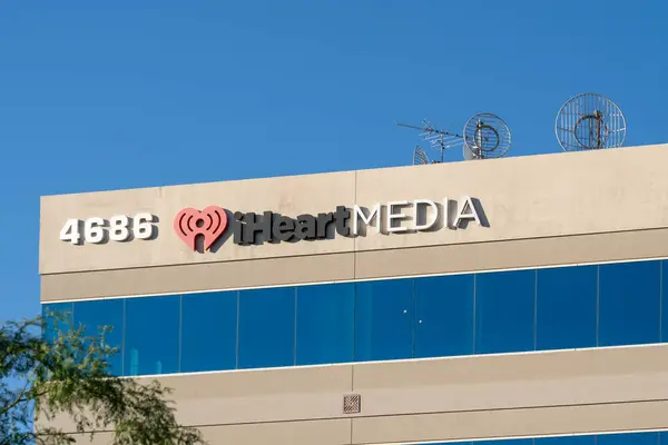 stock image iHeartMedia office in Phoenix, AZ, USA, May 25, 2023. iHeartMedia is an American mass media corporation.