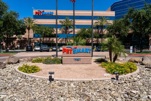 stock image PetSmart headquarters in Phoenix, AZ, USA, May 25, 2023. PetSmart is a privately held American chain of pet superstores.