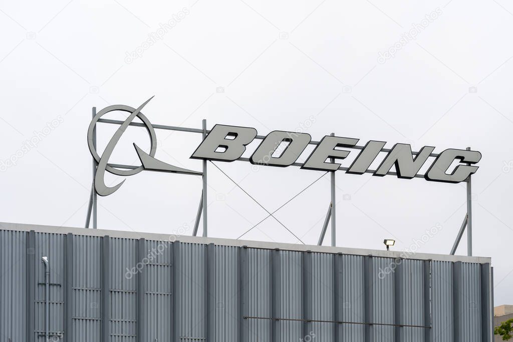 Boeing Los Angeles building on East Imperial Hwy in El Segundo, CA, USA - May 28, 2023. The Boeing Company is an American multinational corporation.
