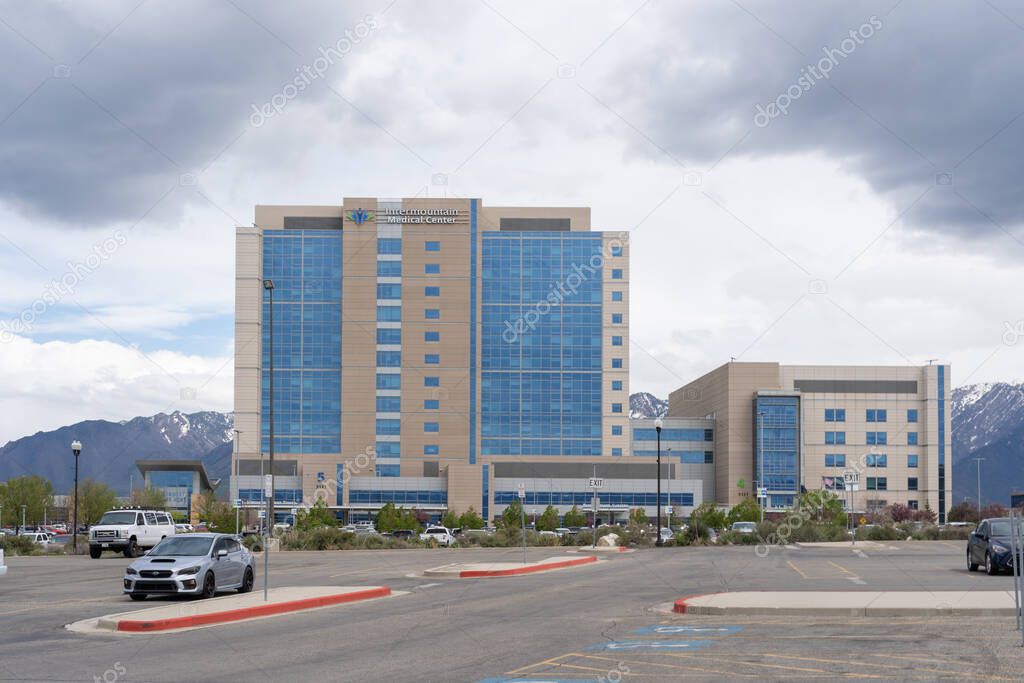 Intermountain Medical Center in Murray, Utah, USA - May 13, 2023. Intermountain Medical Center is committed to serving the medical needs of Salt Lake County residents in Murray.