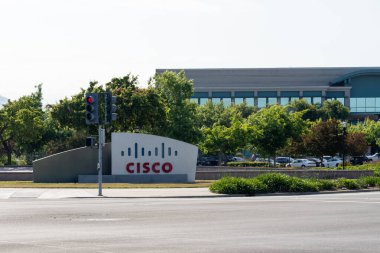 Cisco merkezi San Jose, Kaliforniya, ABD - 8 Haziran 2023. Cisco Systems, Inc., ABD merkezli çok uluslu dijital iletişim teknolojisi şirketi..