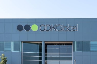 Silikon Vadisi 'ndeki CDK Global Merkezi, San Jose, CA, ABD - 8 Haziran 2023. CDK Global Inc. otomotiv perakendecisi için entegre bilgi teknolojisi çözümleri küresel sağlayıcısıdır.