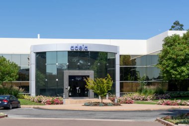 Adeia şirketinin merkezi San Jose, Kaliforniya, ABD - 8 Haziran 2023. Adeia bir fikri mülkiyet (IP) lisans şirketidir.