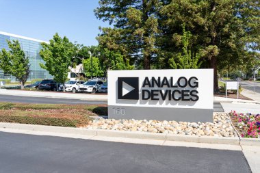 San Jose, Kaliforniya, ABD 'deki Analog Aygıt Ofisi - 8 Haziran 2023. Analog Cihazları, Amerikan çokuluslu yarı iletken şirketidir..