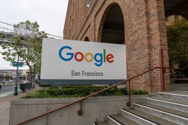 Google ofisi San Francisco, Ca, ABD - 6 Haziran 2023. Google LLC, Amerikan çok uluslu teknoloji şirketidir..