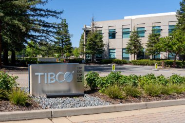 TIBCO Yazılım Merkezi, Silikon Vadisi, Palo Alto, Kaliforniya, ABD - 18 Haziran 2023. TIBCO Software Inc. bir Amerikan iş istihbarat yazılım şirketidir..