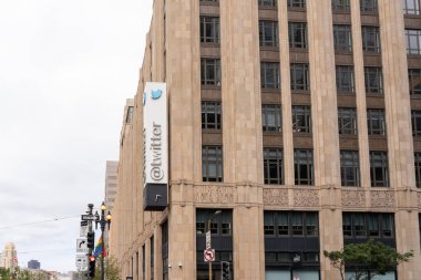 Twitter merkezi San Francisco, CA, ABD - 6 Haziran 2023. Twitter, Inc. bir Amerikan sosyal medya şirketidir..