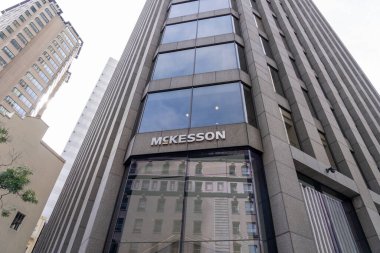 McKesson ofis binası San Francisco, CA, ABD - 6 Haziran 2023. McKesson Şirketi ilaç dağıtan bir Amerikan şirketidir..