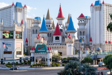 Excalibur Otel ve Kumarhanesi Las Vegas Bulvarı, Nevada, ABD - 30 Mayıs 2023.