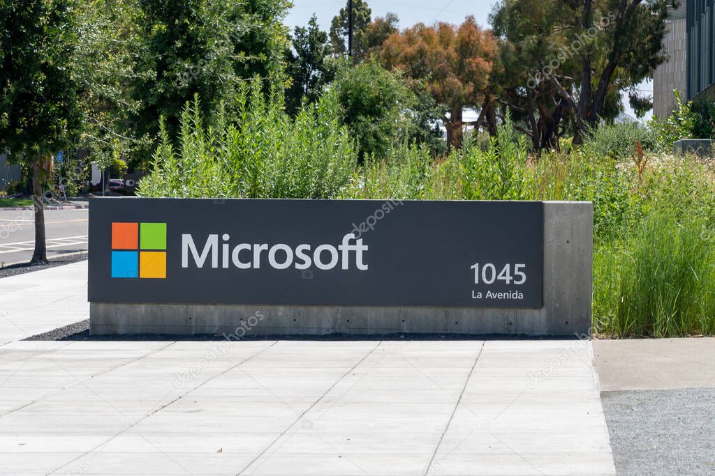 Microsoft Silicon Valley Corporate campus in Mountain View, California, USA - June 8, 2023. Microsoft Corporation is an American multinational technology corporation.