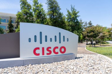 Cisco merkezi San Jose, Kaliforniya, ABD - 8 Haziran 2023. Cisco Systems, Inc., ABD merkezli çok uluslu dijital iletişim teknolojisi şirketi..