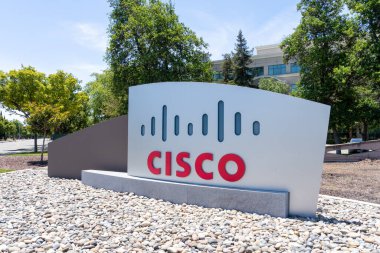 Cisco merkezi San Jose, Kaliforniya, ABD - 8 Haziran 2023. Cisco Systems, Inc., ABD merkezli çok uluslu dijital iletişim teknolojisi şirketi..
