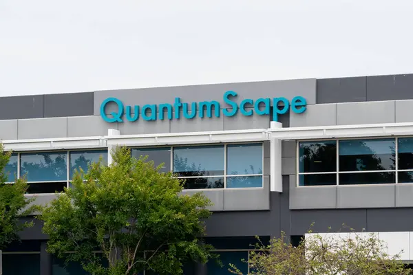 stock image QuantumScape headquarters in San Jose, California, USA - June 10, 2023. QuantumScape is an American company that develops solid state lithium metal batteries for electric cars.