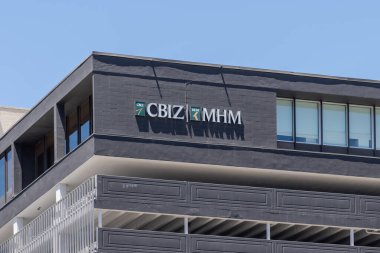 CBIZ ve MHM ofisi Salt Lake City, Utah, ABD, 21 Haziran 2023. İş danışmanlığı, vergi ve finans hizmeti sağlayıcısı olan CBIZ, bağımsız bir CPA firması olan MHM ile yakın işbirliği içinde çalışıyor..