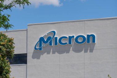 Micron Teknoloji ofis binası Silikon Vadisi, San Jose, CA, USA - 8 Haziran 2023. Micron Technology, Inc., ABD 'li bilgisayar hafızası ve veri depolama üreticisi..