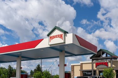 A Maverik gas station and convenience store in Boise, ID, United States, June 18, 2023. clipart