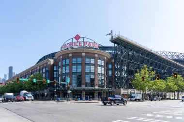 Seattle, Washington 'daki T-Mobile Park Stadyumu - 15 Haziran 2023. T-Mobile Park Seattle 'da geri çekilebilir bir çatı stadyumudur..
