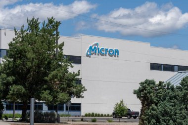 Micron Teknoloji ofis binası Silikon Vadisi, San Jose, CA, USA - 8 Haziran 2023. Micron Technology, Inc., ABD 'li bilgisayar hafızası ve veri depolama üreticisi..