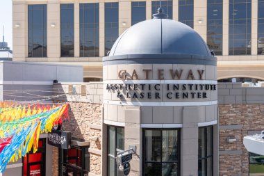 ABD, Utah Salt Lake City 'deki Gateway Estetik Enstitüsü ve Lazer Merkezi 27 Haziran 2023. Merkez bir cilt bakım kliniği..