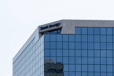 SaskEnergy merkezi Regina, SK, Kanada 'da Victoria Bulvarı' nda, 17 Temmuz 2023 'te. SaskEnergy Incorporated Saskatchewan hükümetinin bir Crown şirketidir..