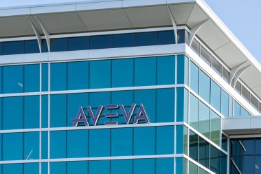 Aveva Canada ofis binası Calgary, Alberta, Kanada, 4 Temmuz 2023. AVEVA küresel bir yazılım şirketi..
