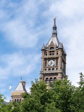 Salt Lake City ve County Binası Salt Lake City, Utah, ABD - 28 Haziran 2023. Salt Lake City and County Building (Şehir-Şehir Binası), ABD 'nin başkentidir..