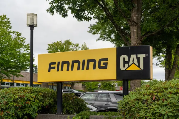 stock image Finning International Inc. office in Surrey, British Columbia, Canada - July 10, 2023. Finning is a Canadian industrial equipment dealer specializing in Caterpillar products.