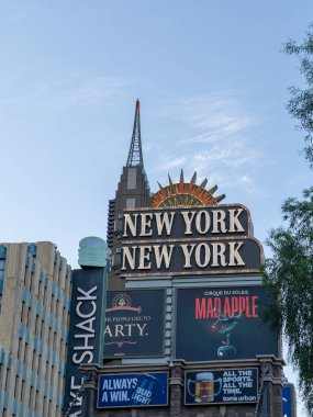 30 Mayıs 2023 'te Las Vegas, NV, ABD' deki New York-New York Otel ve Kumarhanesi. New York-New York Oteli ve Kumarhanesi Las Vegas Bulvarı 'nda bir kumarhane..
