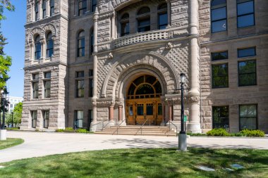 Salt Lake City, Utah, ABD - 11 Mayıs 2023: Salt Lake City and County Building, Utah, ABD. Salt Lake City and County Building (Şehir-Şehir Binası), ABD 'nin başkentidir..
