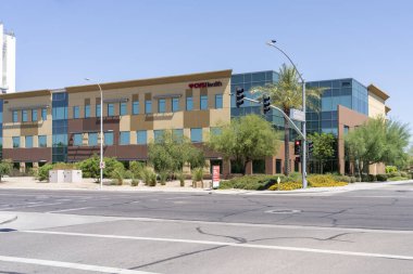 Chandler, AZ, USA - May 26, 2023: CVS Health office on W Frye Rd in Chandler, AZ, USA. clipart