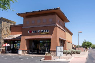 Tempe, AZ, ABD - 26 Mayıs 2023: W Warner Rd 'de I Heart Mac and Cheese Restoran. Tempe, AZ, ABD.
