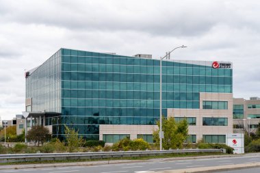 Ottawa, Kanada - 15 Ekim 2023: Ottawa, Kanada 'daki Trend Micro Canada merkezi. Trend Micro, Amerikan-Japon çokuluslu siber güvenlik yazılım şirketidir..