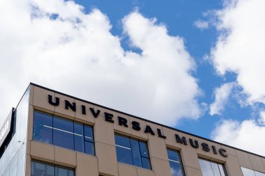 Universal Music Canada headquarters in Liberty Village, Toronto, ON, Canada, on October 17, 2023. Universal Music Canada is a music company. clipart